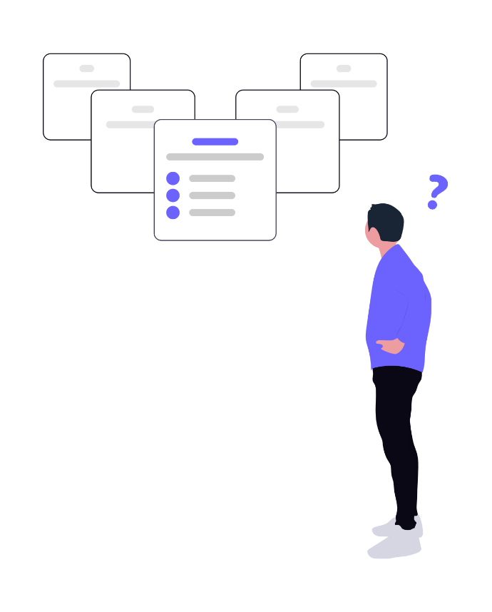 confused too many options image